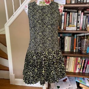 Mod Style Pleated Dress